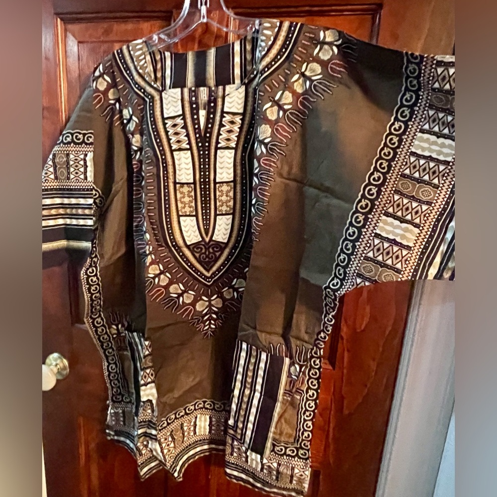 New Dashiki Loose Fitted West African Tunic